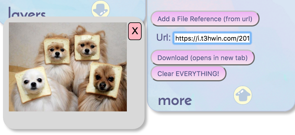 image of more tab