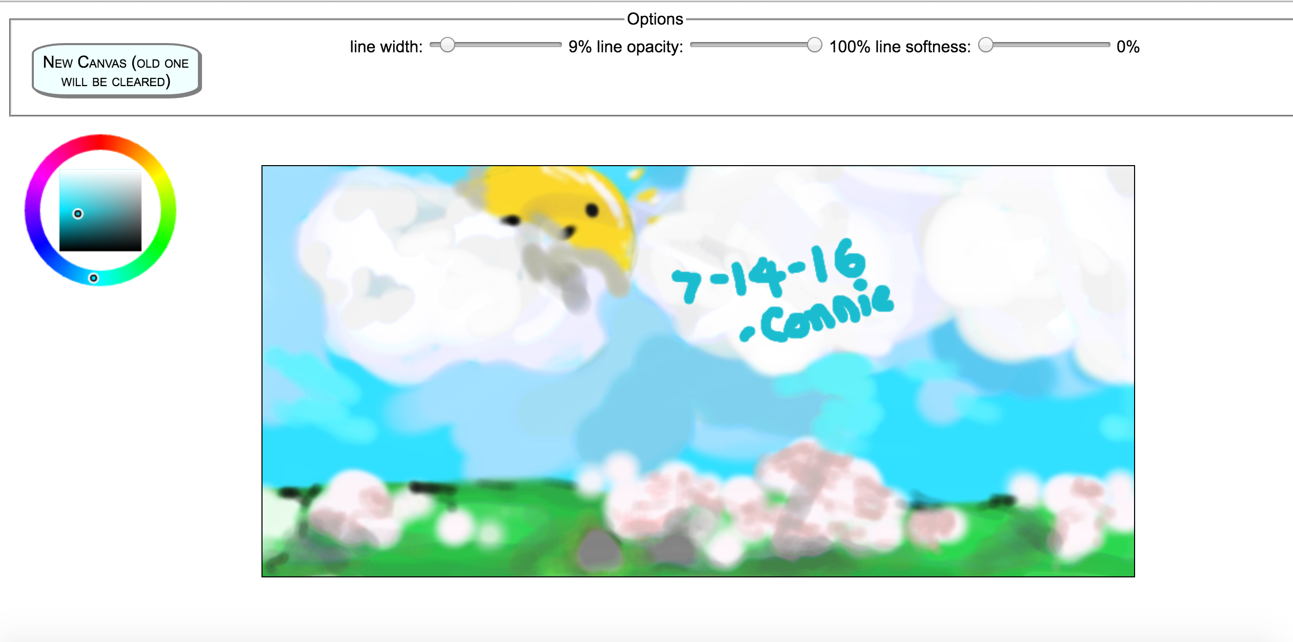 testing doodle