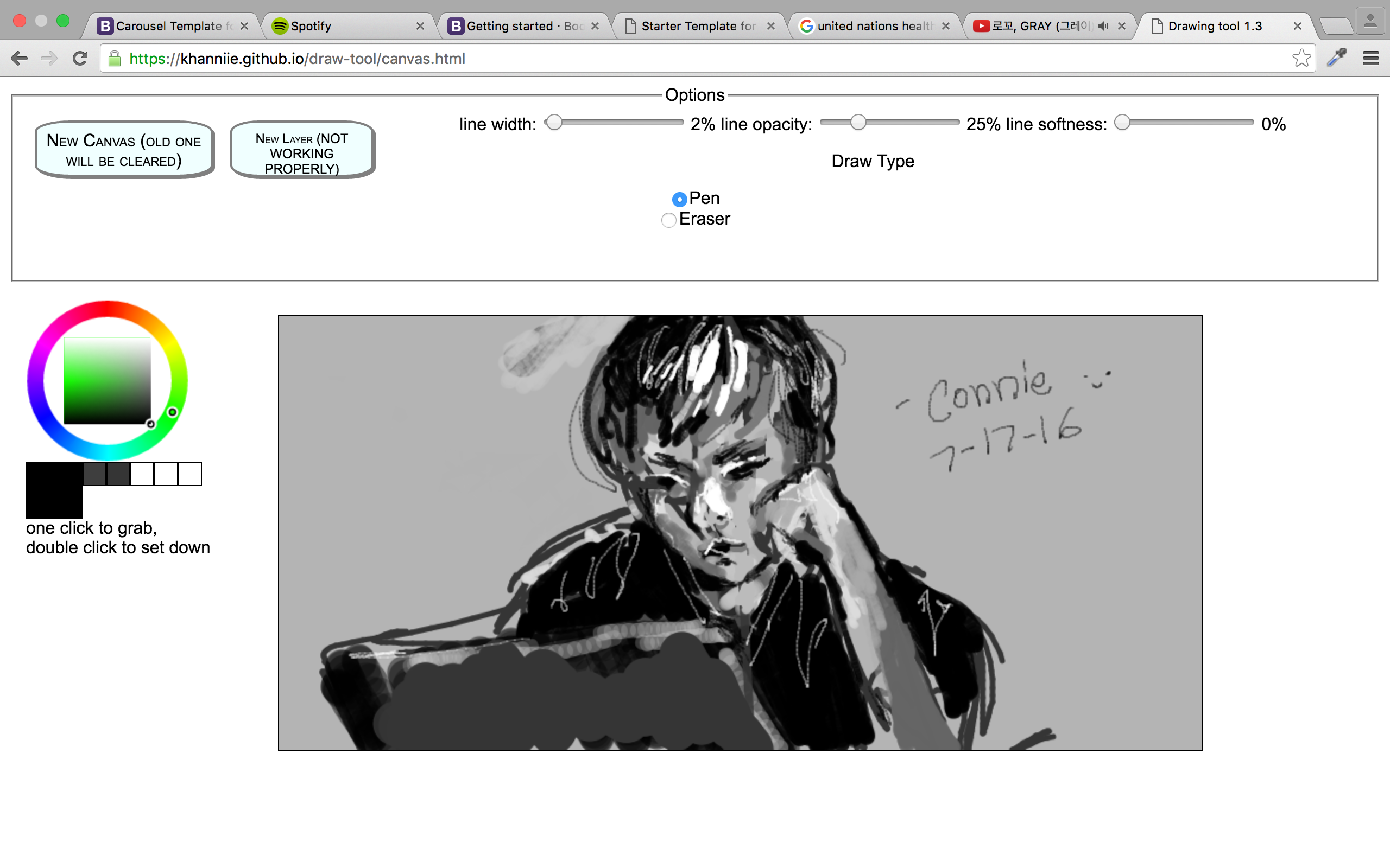 testing doodle