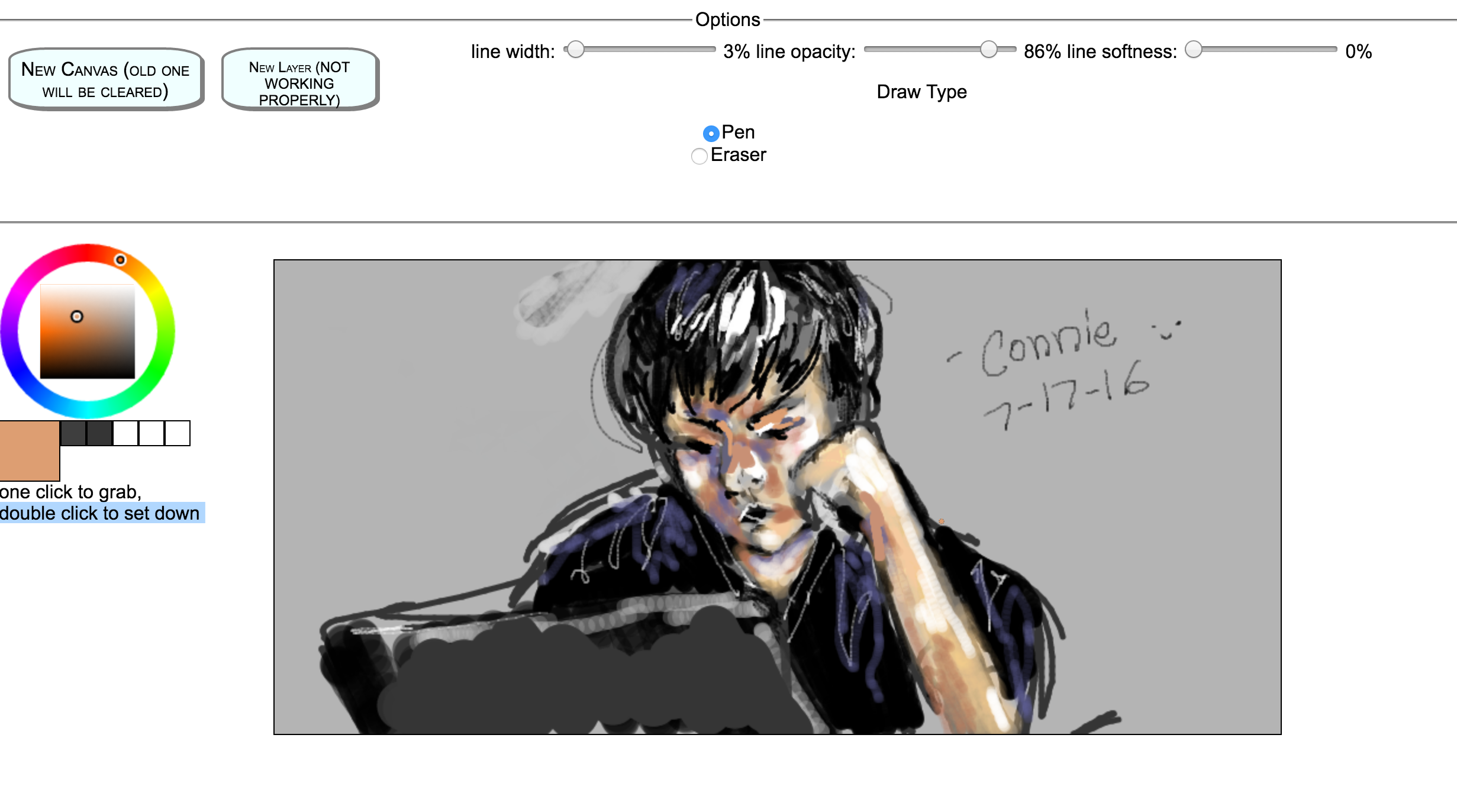 testing doodle