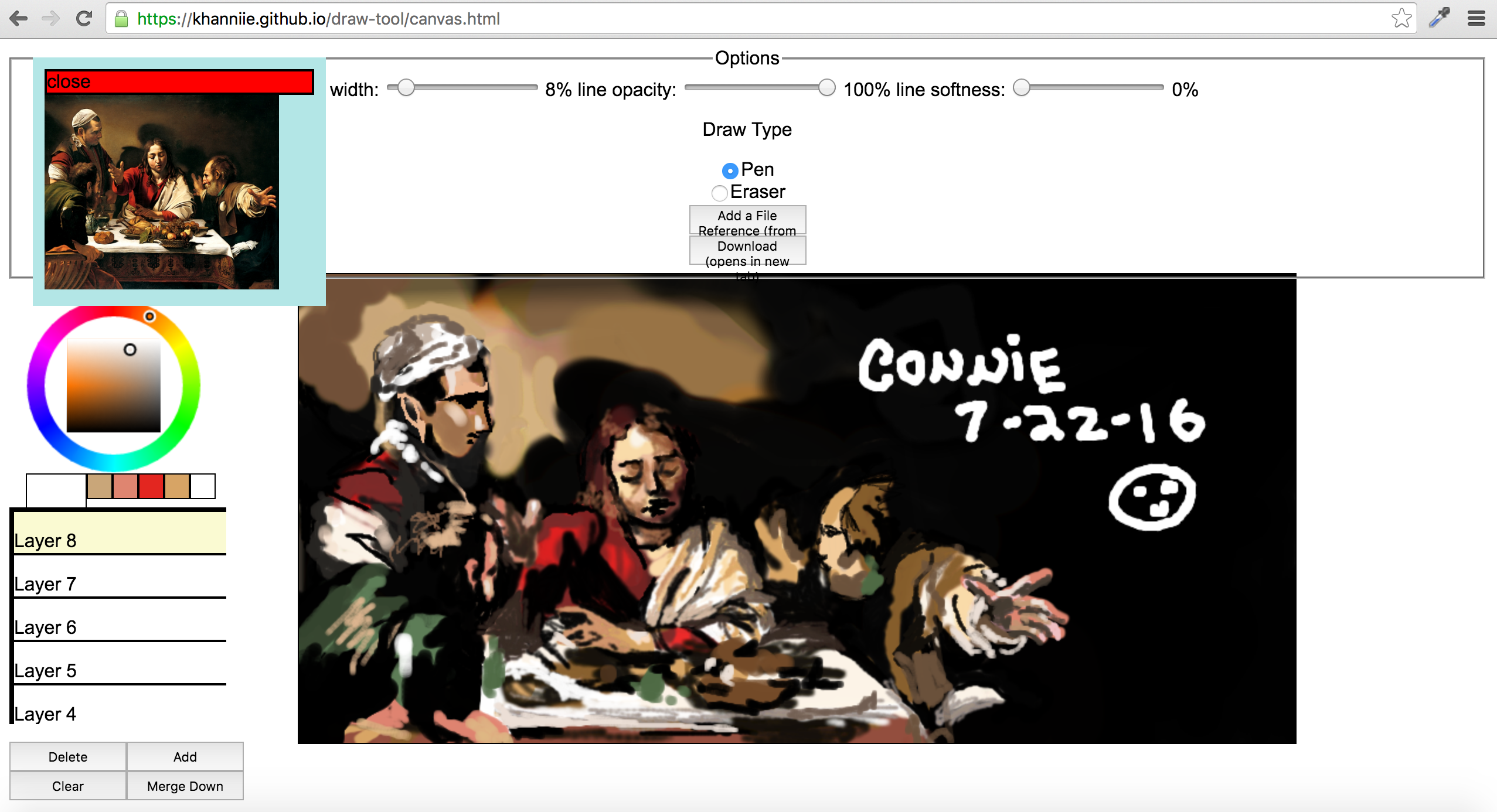 testing doodle